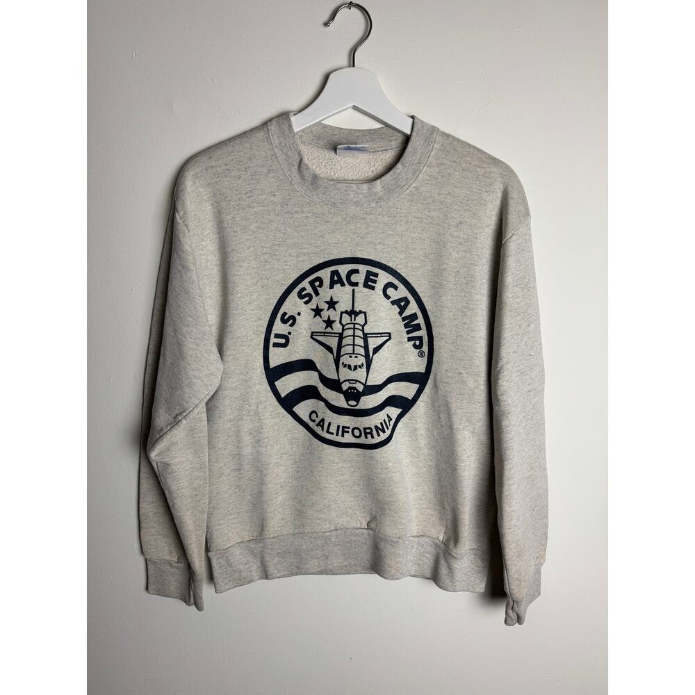 Vintage U.S. Space Camp California Gray Sweatshirt M